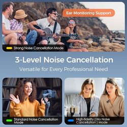 hohem MIC 01 Lavalier Microphone for Android, Type-C, Plug-Play, DSP Noise Cancellation, 20H Working Time Wireless Lavalier Microphone, Wireless MIC for Interview,Volgs